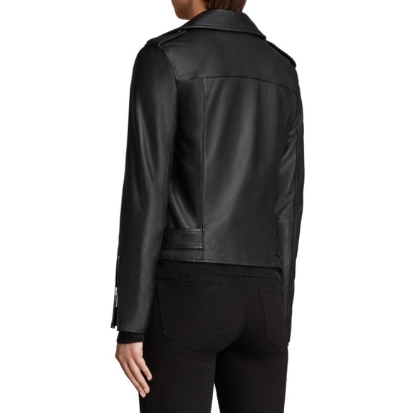 ALLSAINTS Balfern Leather Biker Jacket - Picture 2 of 8